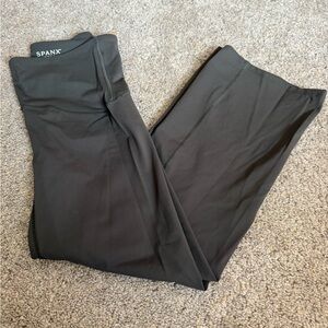 Spanx olive green bootcut pants